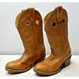 Dingo Kids Tan Toe Western Cowboy Boot Unisex 9.5